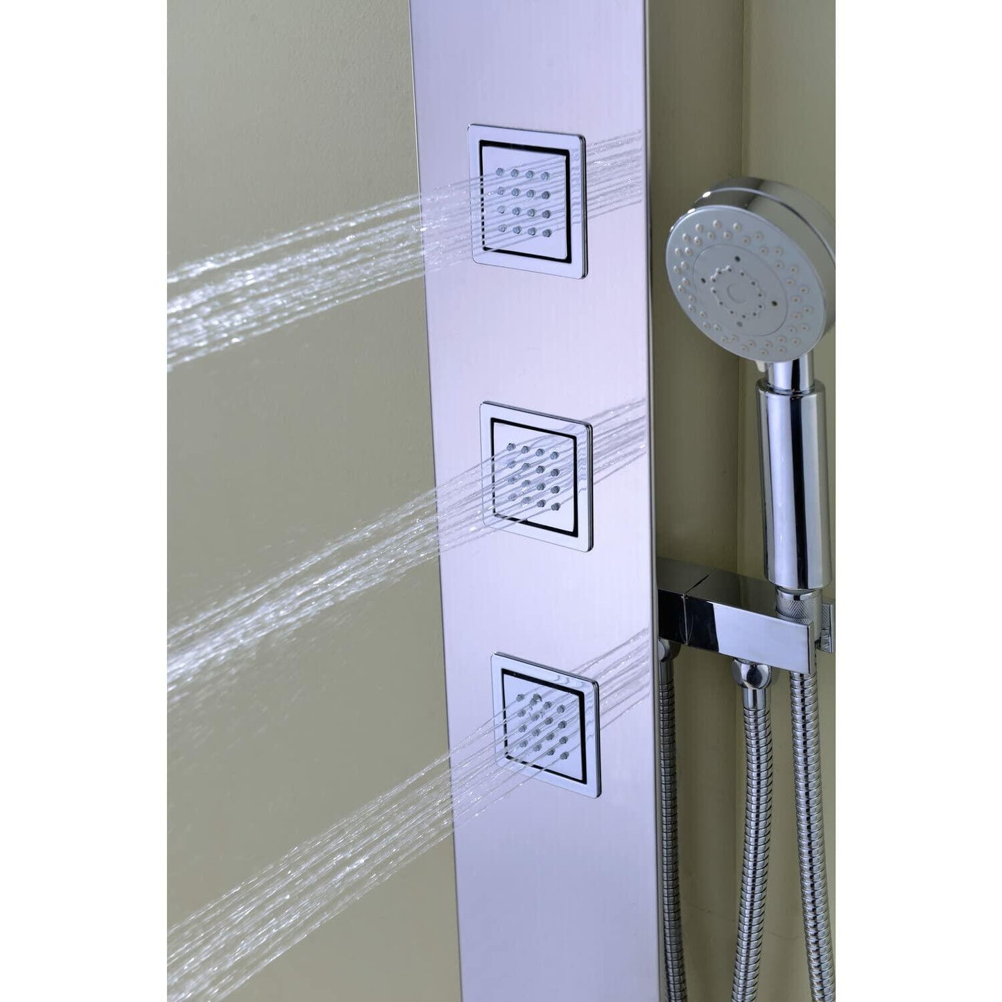 ANZZI Shower Head Panel 53", Tower System, Polished Chrome SS (SP-AZ015)