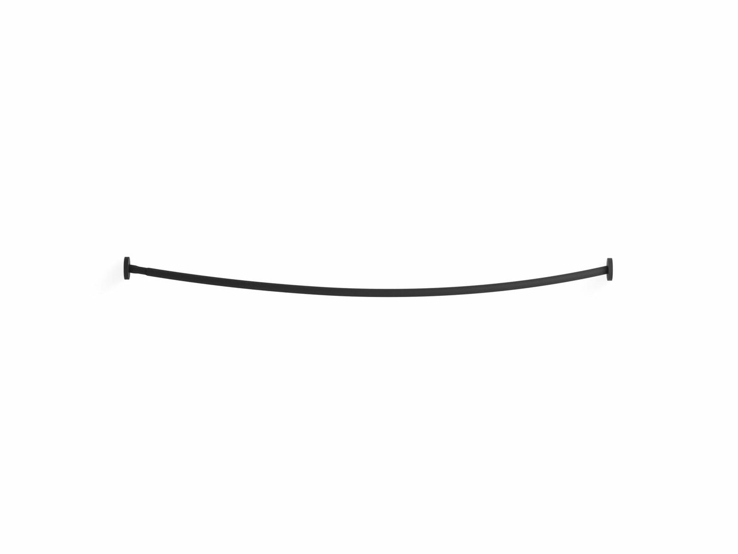 Kohler K-9351-BL Expanse Curved Shower Rod, Contemporary Design, Matte Black