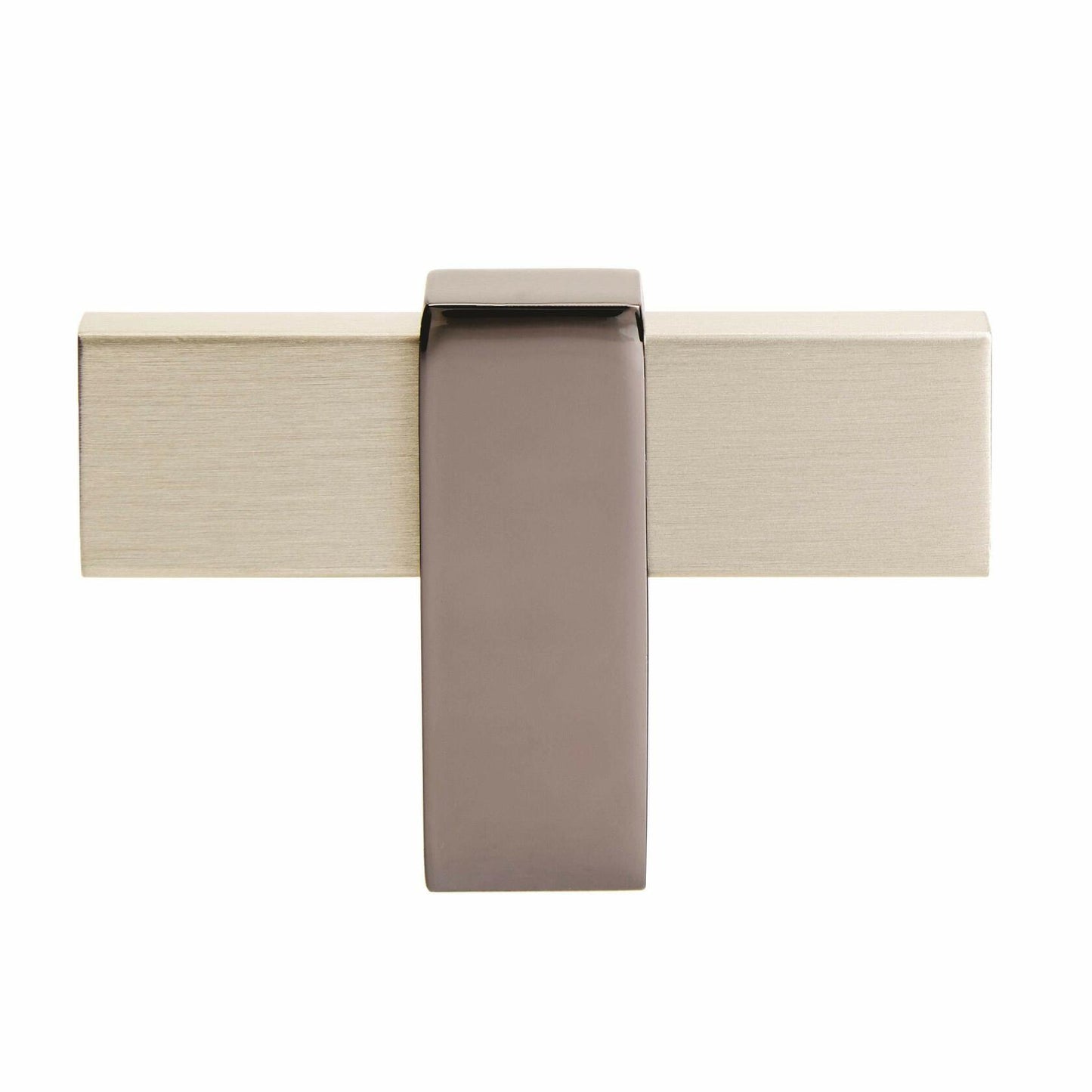 Amerock | Cabinet Knob Silver Champagne/Black Nickel 2-3/8 inch (60 mm) Mulino