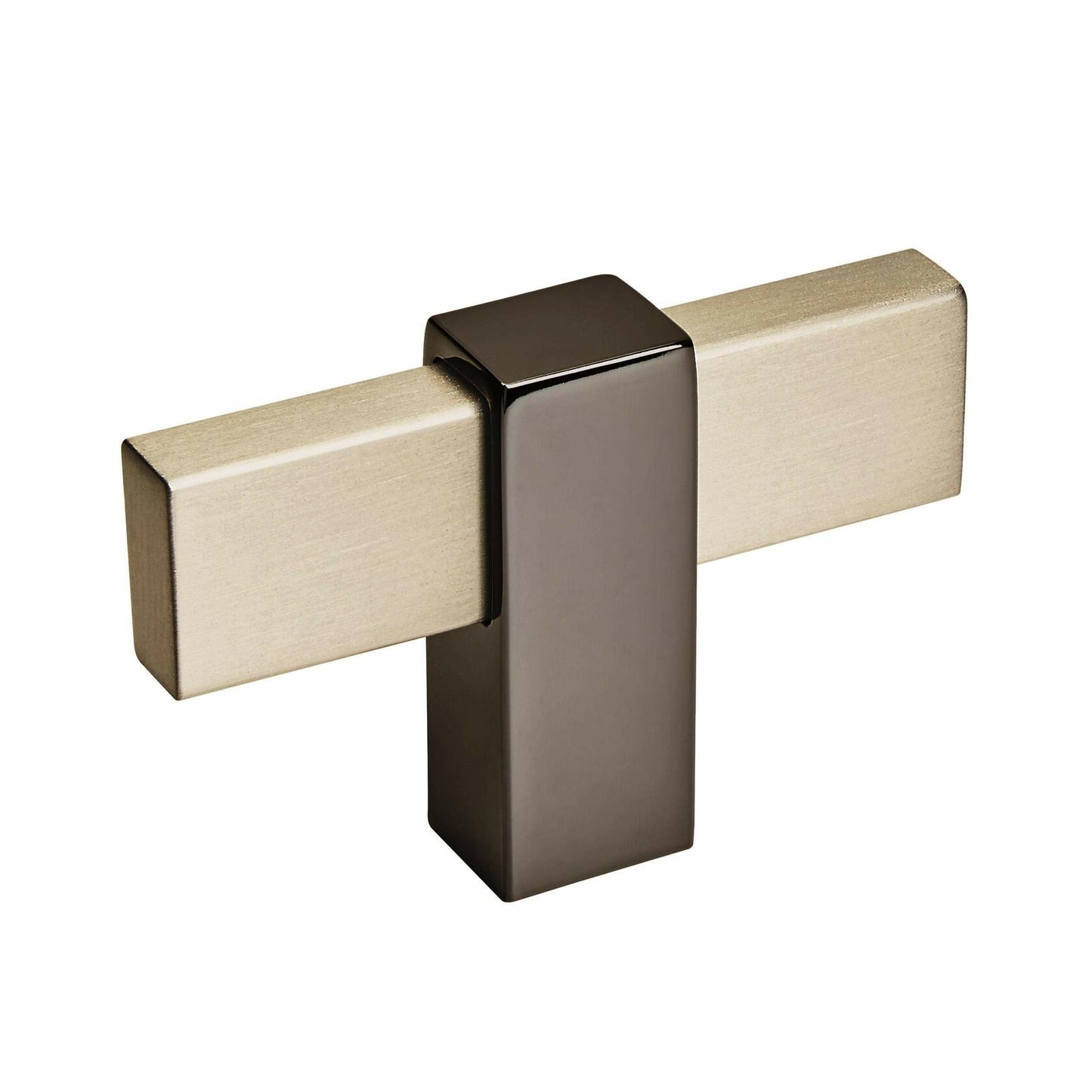 Amerock | Cabinet Knob Silver Champagne/Black Nickel 2-3/8 inch (60 mm) Mulino