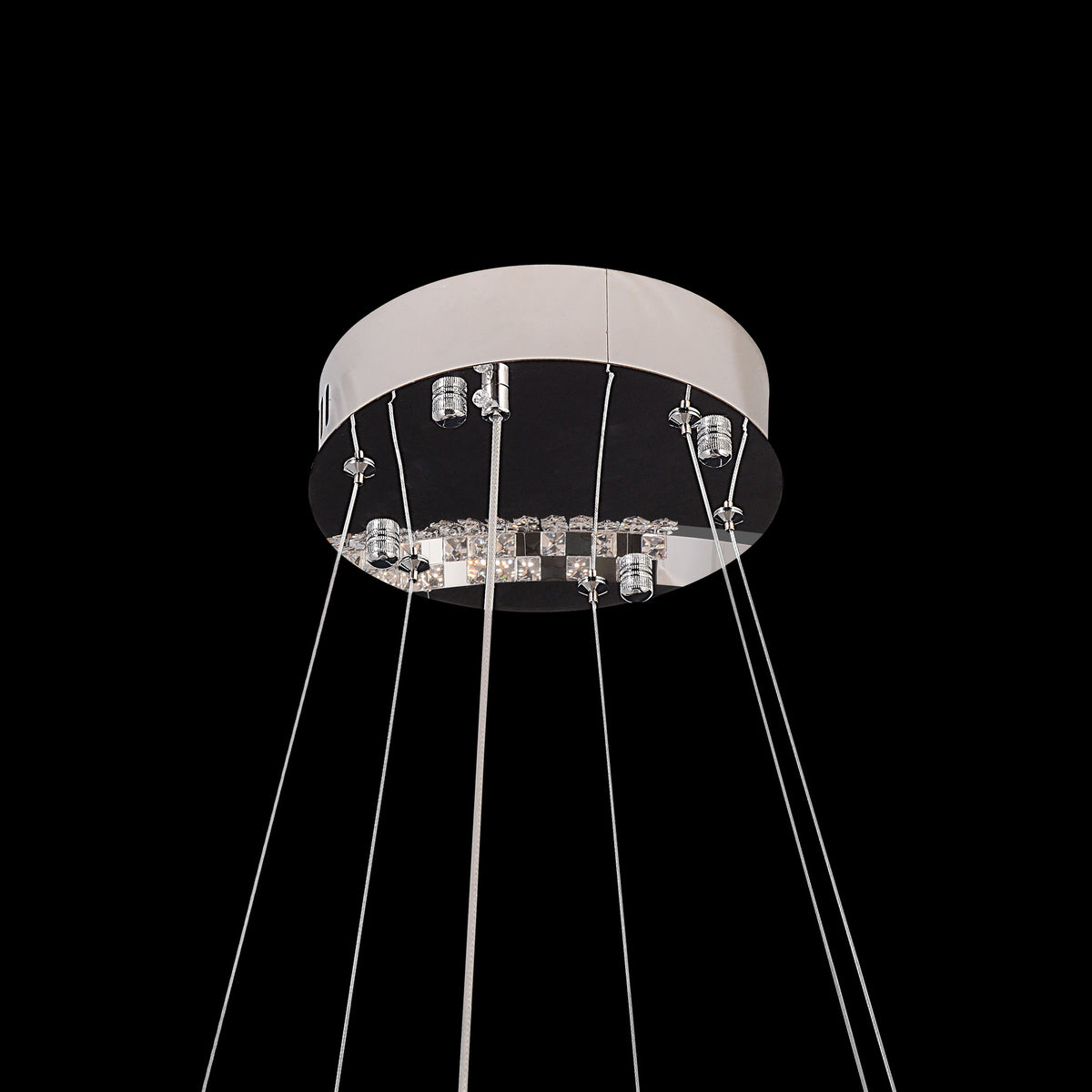 Modern Crystal LED Ring Chandelier - view 6