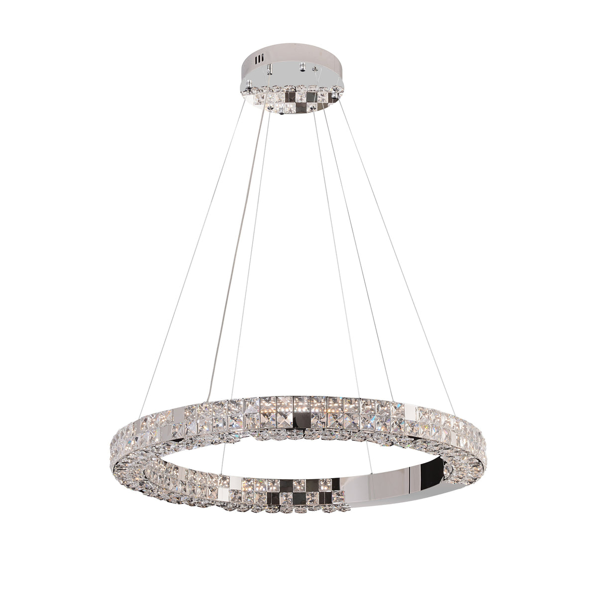 Modern Crystal LED Ring Chandelier - view 8