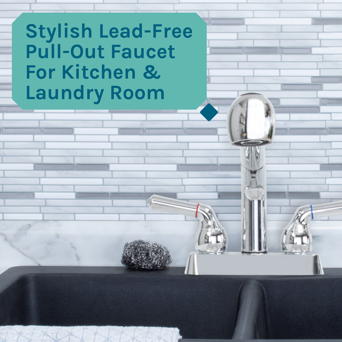 Tehila Chrome Finish Pull-Out Faucet - view 5