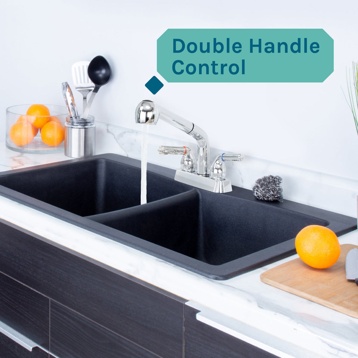 Tehila Chrome Finish Pull-Out Faucet - view 4