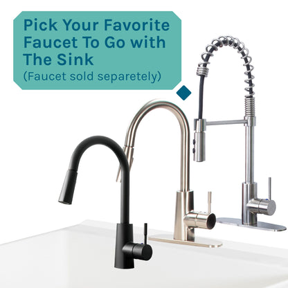 Tehila Standard Freestanding Grey Utility Sink with Black Legs, Water Supply Lines Included - view 4