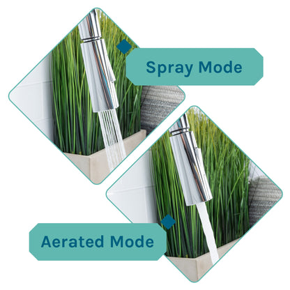 Tehila White Vanity Cabinet and White Utility Sink with Chrome Finish High-Arc Pull-Down Faucet - view 10