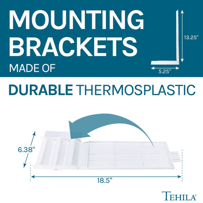 Tehila White Wall Mounting Kit for Tehila Standard Sinks - view 2