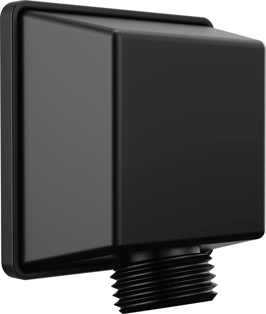 Delta Faucet 50570-BL Square Wall Elbow for Hand Shower, Matte Black