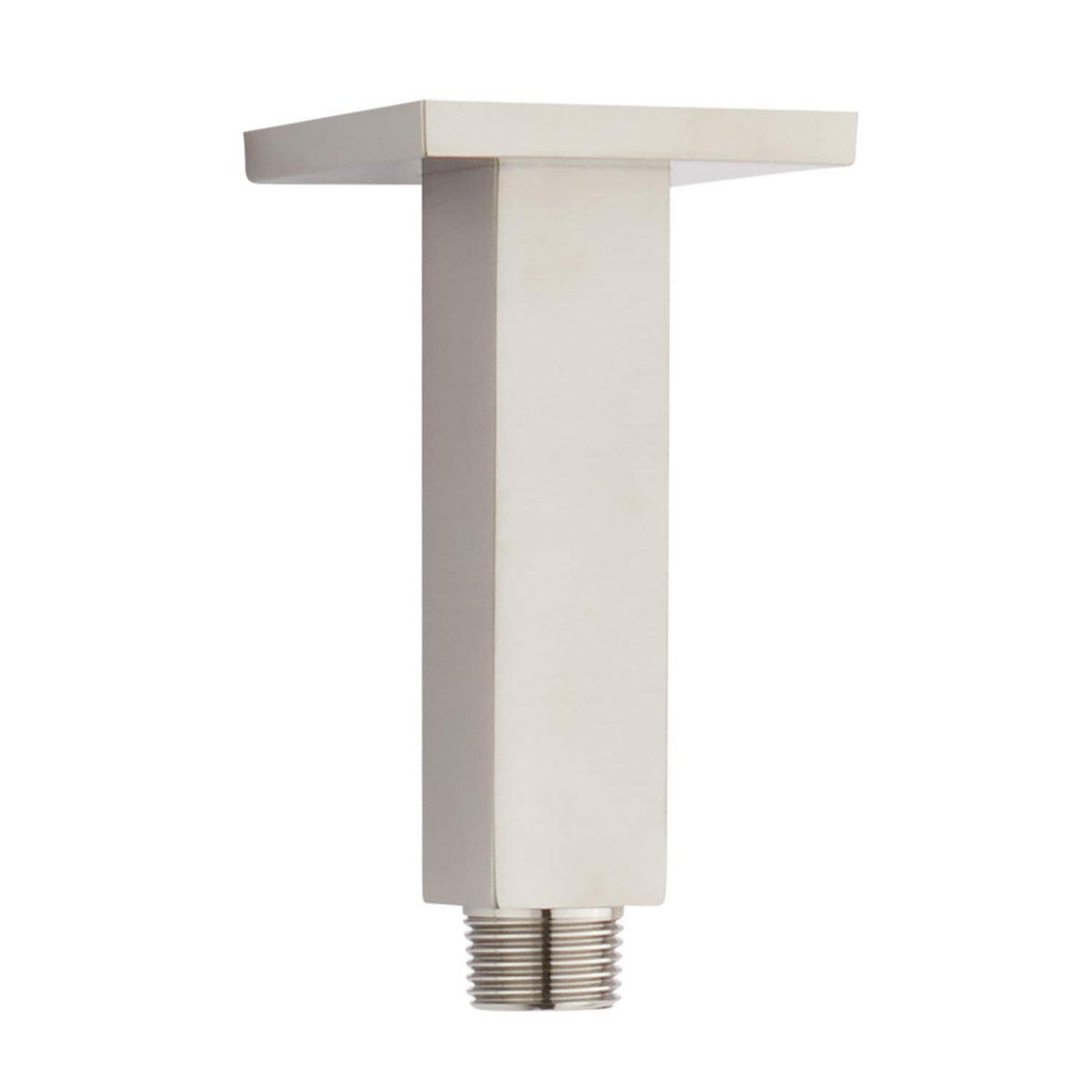 Signature Hardware SHRSC40SZBN 4" Square Ceiling Mounted Shower Arm & Flange BN