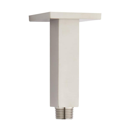 Signature Hardware SHRSC40SZBN 4" Square Ceiling Mounted Shower Arm & Flange BN