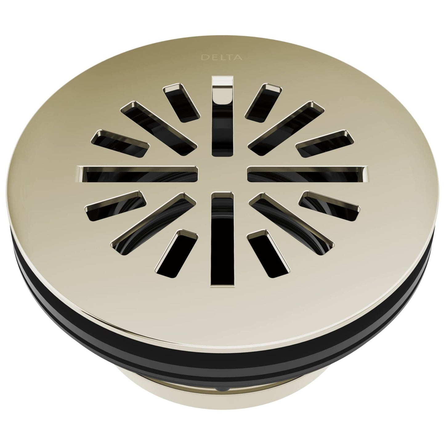 Delta Faucet DT051411-PN 4" Round Shower Floor Drain Polished Nickel
