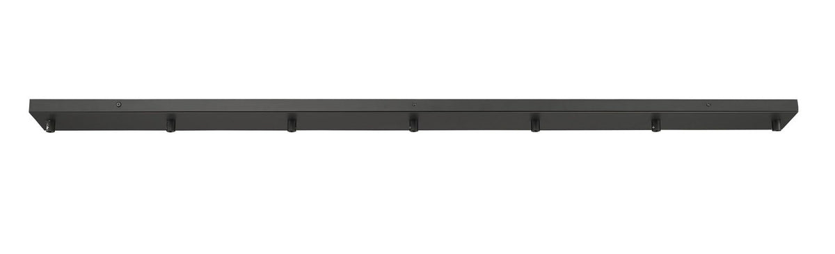Z-Lite CP5407L-MB Accessory 7 Light Rect Ceiling Plate Matte Black