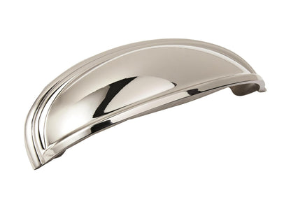 Amerock BP36640PN Cabinet Cup Pull Polished Nickel 3"/4" C2C Ashby