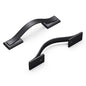 Hickory Hardware  Dover 10 Pack Solid Core Kitchen Cabinet Pulls 3" Matte Black