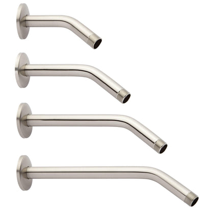 Signature Hardware SH441091BN 8" Standard Shower Arm and Flange - Brushed Nickel