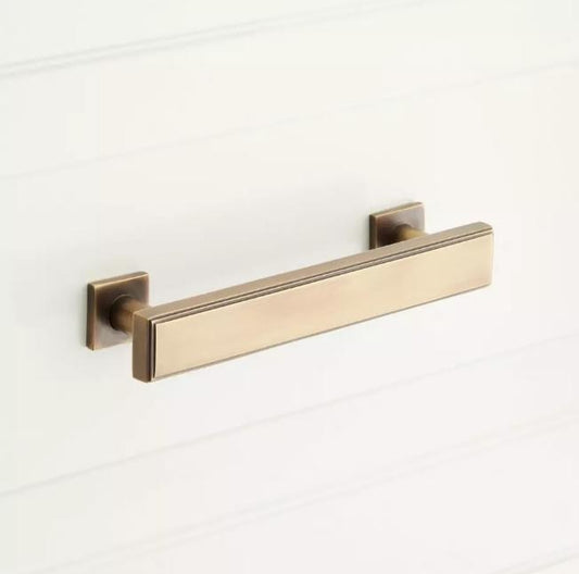 Signature Hardware SH551086AB 6" Dallin Cabinet Pull-Antique Brass
