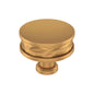 Amerock BP37536MBR Lazzara 1-1/2" Hammered Mushroom Knob-Brushed Gold