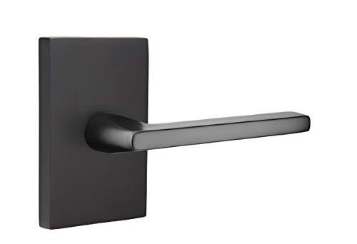 EMTEK Modern Rectangular Rosette Dummy - 5052HLOUS19 - Matte Black