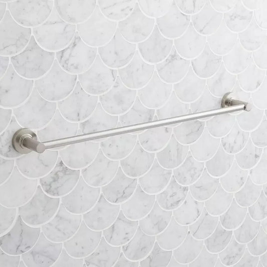 Signature Hardware-Lexia 24" Towel Bar-Brushed Nickel
