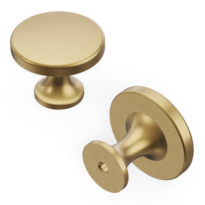 Belwith H076698-CBZ-10B Solid Kitchen Cabinet Knobs 1-3/8" Champagne Bronze-10pc