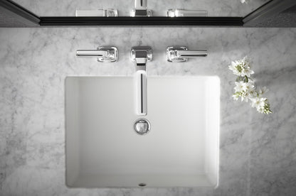 KOHLER 2882-0 Verticyl Rectangular Undermount Bathroom Sink, 19 3/4", White