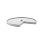 REV-A-SHELF Polymer Kidney-Shaped Lazy Susan Shelf for Corner Base Cabinets