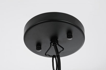 Elegant Lighting OD324H11BK Venango 7 inch Outdoor Pendant in Black