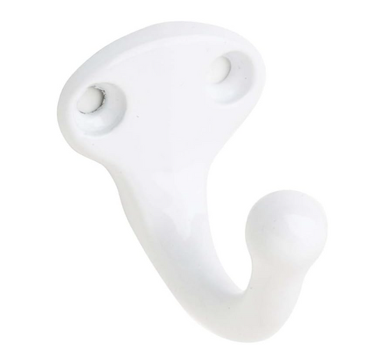 Ives by Schlage 581A-W Wardrobe Hook - White