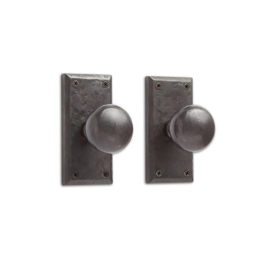 Signature Hardware SH552151DB Marwick Passage Door Knob Set with 2-3/8" Backset