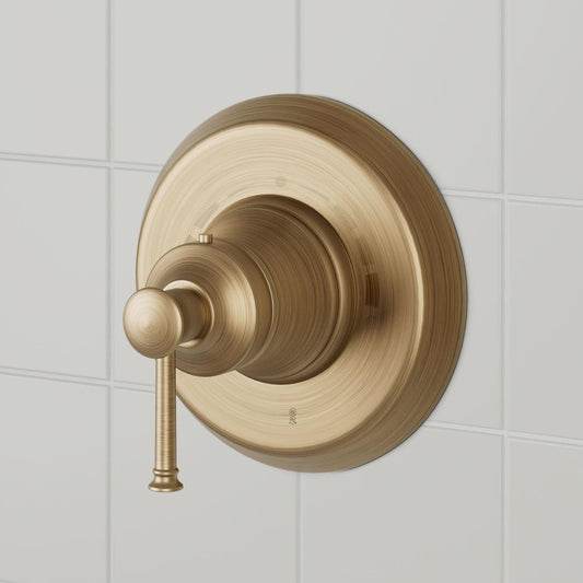 Signature Hardware SHBE80102AGBR Beasley Shower Trim-No Valve-Aged Brass
