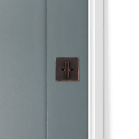 Kwikset 663SQT Privacy One Sided Deadbolt from The Signature Series  Matte Black
