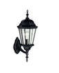 Kichler 9653BK Madison 19.75" 1 Light Outdoor Wall Light Beveled Glass Black