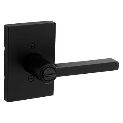 Kwikset 740HFL Halifax Entry Door Handle Lock&Key Reversible Lever Matte Black
