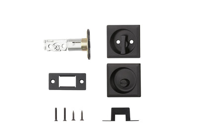 Kwikset 335SQT-11P Square Privacy Pocket Door Lock Venetian Bronze Finish