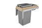 Wood Top Mount Pull Out Trash/Waste Container w/Soft Close