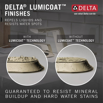 Delta Faucet 599-PN-PR-MPU-DST Pivotal Lumicoat Bathroom Faucet Polished Nickel