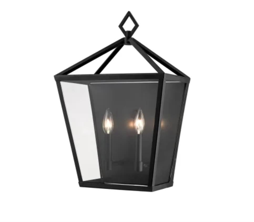 Millennium Lighting 2532-PBK Arnold 2 Light 20" Tall Outdoor Wall Sconce