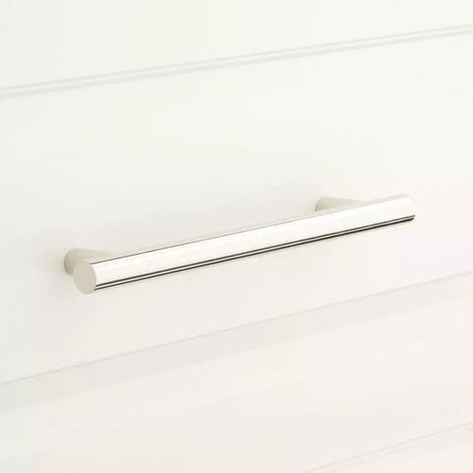 Signature Hardware - 3-3/4" Avignon Solid Brass Cabinet Pull - Polished Nickel