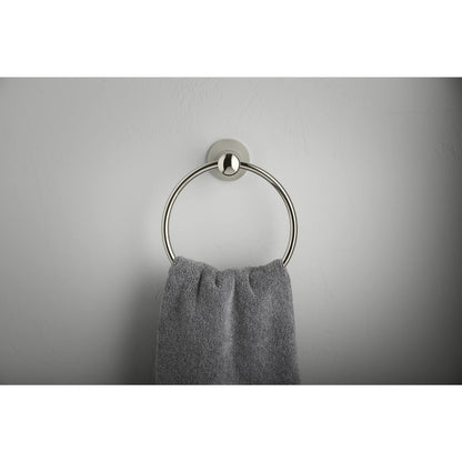 Kohler K-21955-CP Tempered 6-7/8" Wall Mounted Towel Ring - Chrome