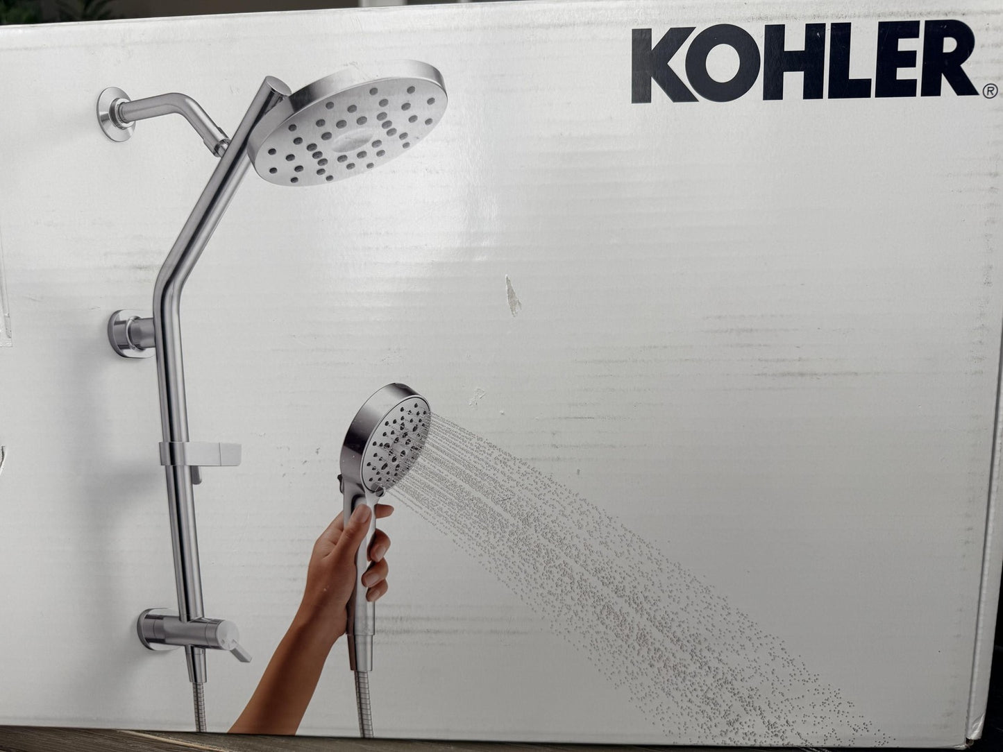 Kohler R38001-G-CP Hydrorail 3-in-1 Shower System Polished Chrome