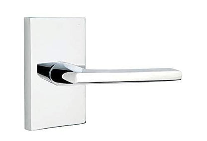 Emtek 5112HLORHUS19 Passage Set Rectangular Rosette Helios Lever, Flat Black, RH