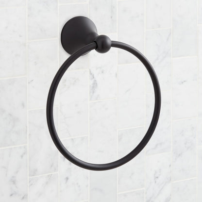 Signature Hardware SH555048ORB Traditional 6-7/8" Towel Ring - Oil Rubbed Bronze