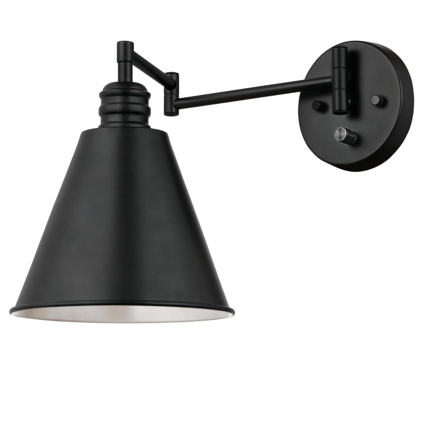Westinghouse 6125400 Trocadero Traditional One Light Swing Arm w/ on/off sw. MB