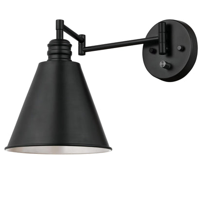Westinghouse 6125400 Trocadero Traditional One Light Swing Arm w/ on/off sw. MB