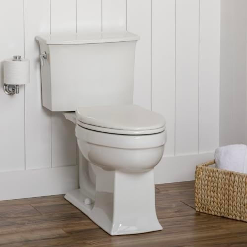 Bemis 19170PLE4-346 Alesio II Slow Close Toilet Seat Wood Seat Elongated Biscuit