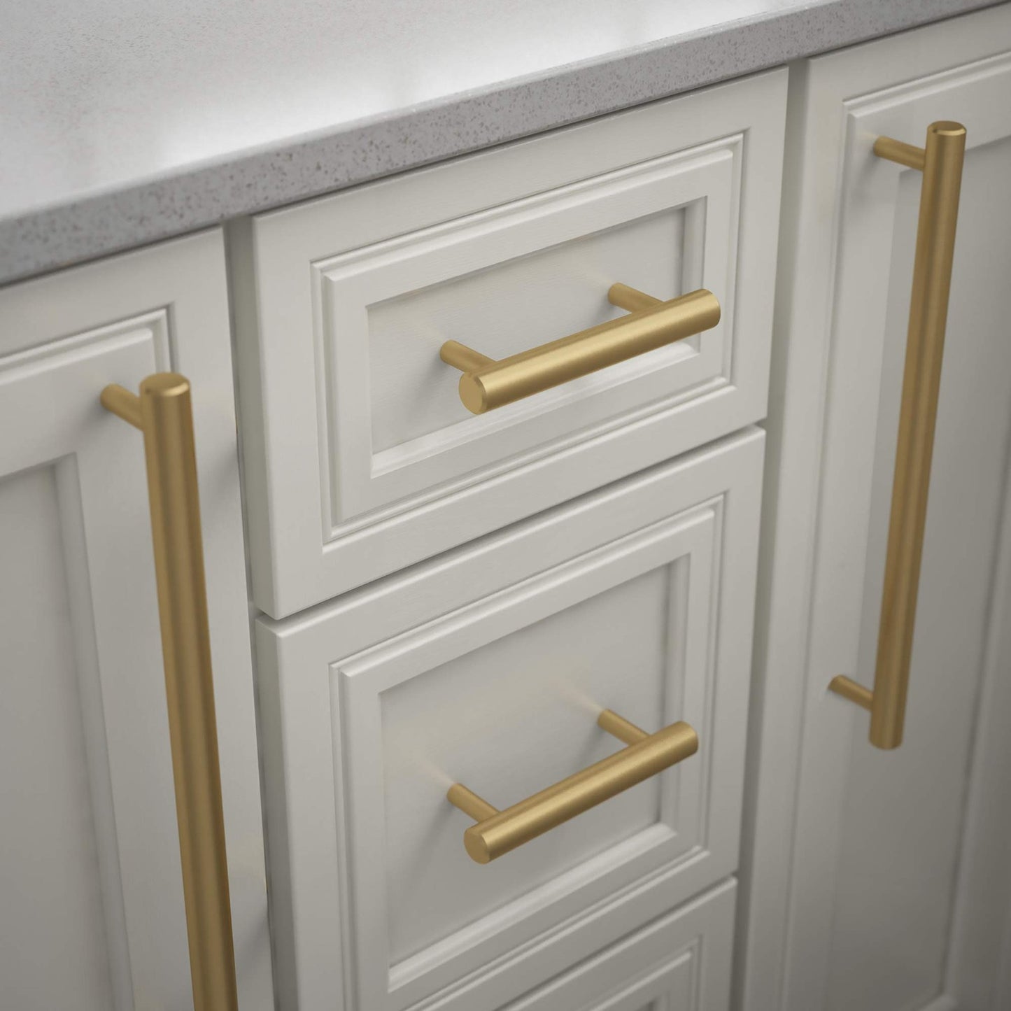 Franklin Brass Cabinet Handles 12" C2C Long Pulls Satin Gold P41890K-117-C