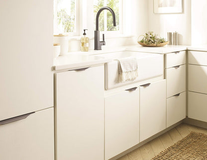 Amerock BP36745BCR Aloft Cabinet Edge Pull Black Chrome 6-9/16" C2C