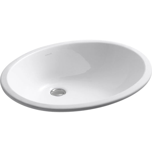 KOHLER K-2211-0 Caxton Undercounter Bathroom Sink, White One Size