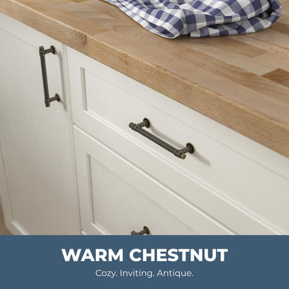 Franklin Brass P29617-WCN-C Francisco Cabinet Handles 4' C2C Warm Chestnut Pulls