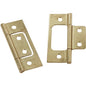 Johnson Hardware 1823PPK2 Brass-Plated Non-Mortise Hinge Set 6 pk